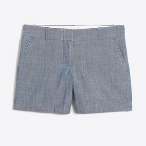 J. Crew 5” chambray shorts